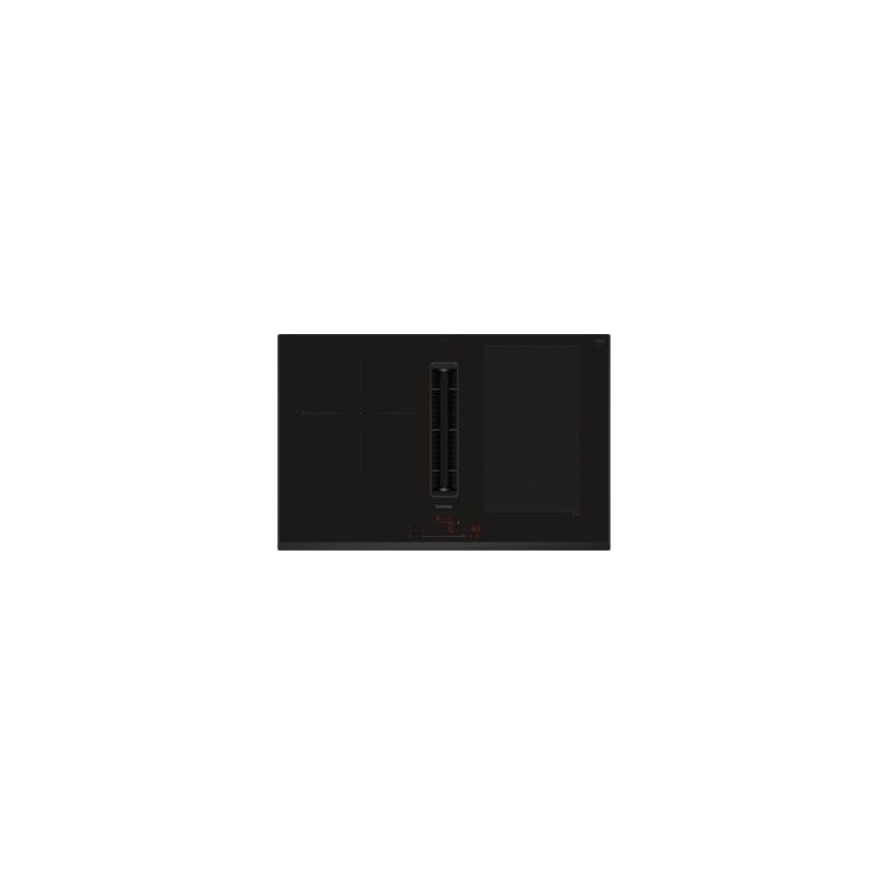 Siemens iQ700 EX851HJ26E hobs Negro, Acero inoxidable Integrado 80 cm Con placa de inducción 3 zona(s) Campana integrada