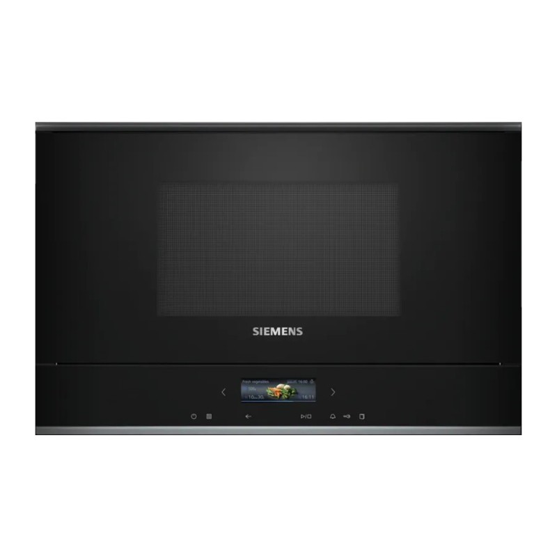 Siemens iQ700 BF722L1B1 microondas Negro Solo microondas Integrado 21 L 900 W
