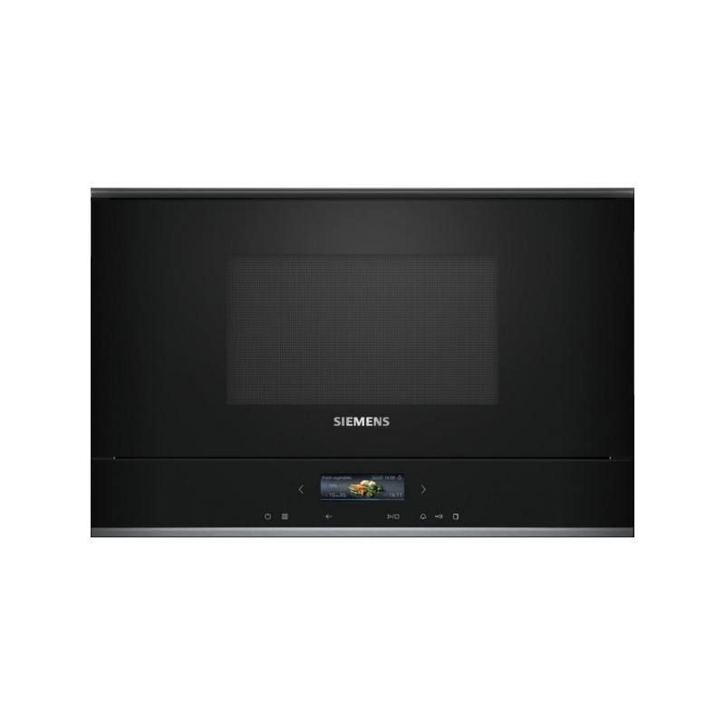 Siemens BF722R1B1 microondas Negro Solo microondas Integrado 21 L 900 W