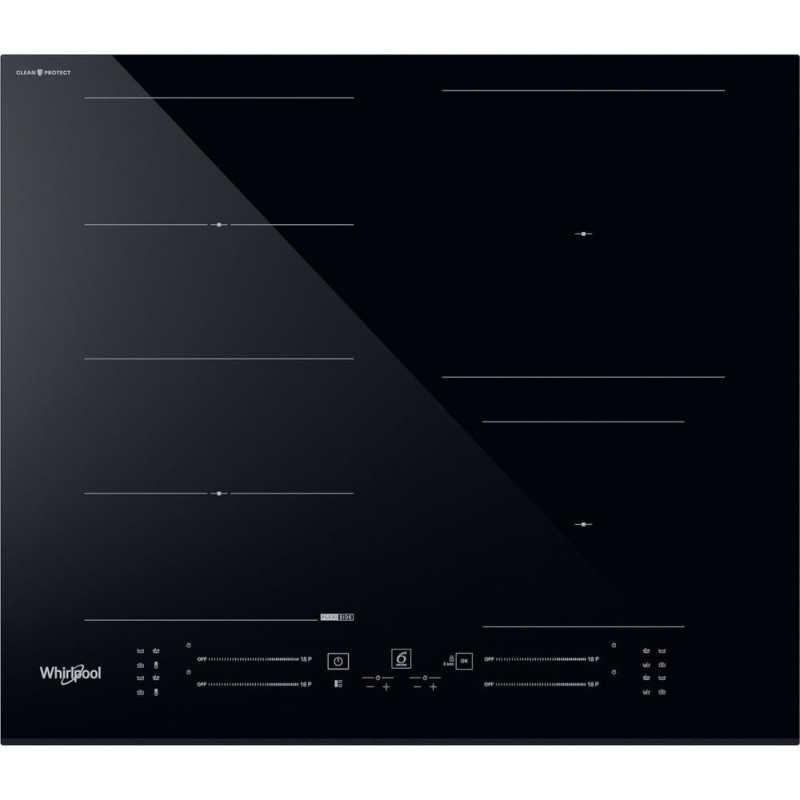 Whirlpool WF S5060 CPBF Negro Integrado 59 cm Cerámico 4 zona(s)