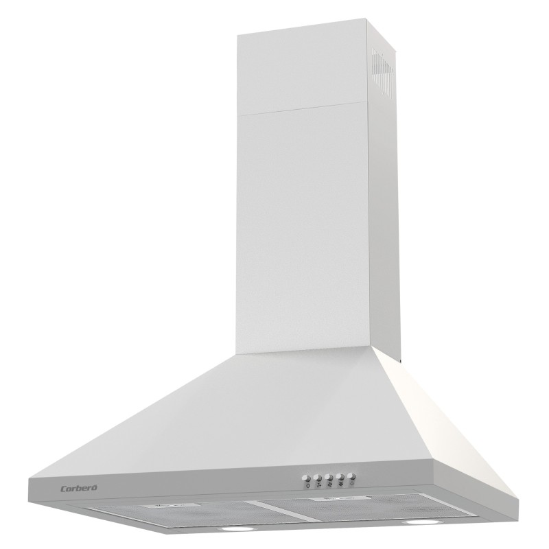 Corbero KURAMATHI660W campana De pared Blanco 621,71 m³ h
