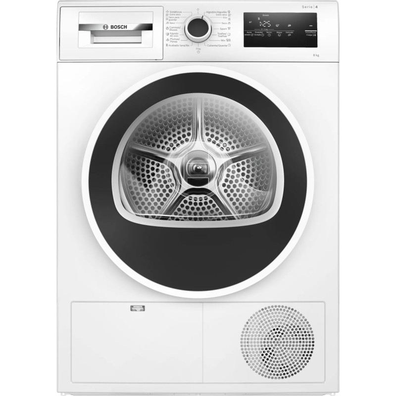 Bosch Serie 4 WTR83200ES secadora Independiente Carga frontal 8 kg Blanco