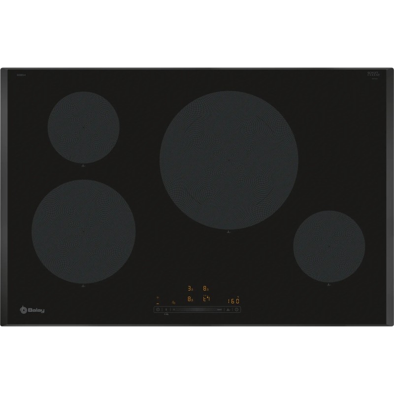 Balay 3EB985LH hobs Negro Integrado 80 cm Con placa de inducción 4 zona(s)