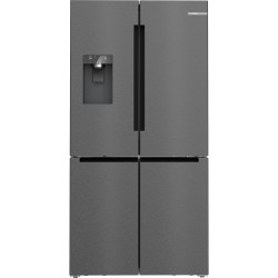 Bosch Serie 6 KFI96AXEA nevera puerta lado a lado Independiente 574 L Negro, Acero inoxidable