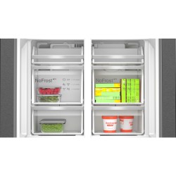 Bosch Serie 6 KFI96AXEA nevera puerta lado a lado Independiente 574 L Negro, Acero inoxidable