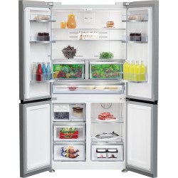 Beko GN1416240ZXN nevera puerta lado a lado Independiente 572 L Acero inoxidable