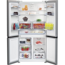 Beko GN1416240ZXN nevera puerta lado a lado Independiente 572 L Acero inoxidable