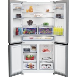Beko GN1416240ZXN nevera puerta lado a lado Independiente 572 L Acero inoxidable