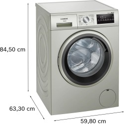 Siemens WM14N29XEP lavadora Carga frontal 9 kg 1351 RPM Acero inoxidable