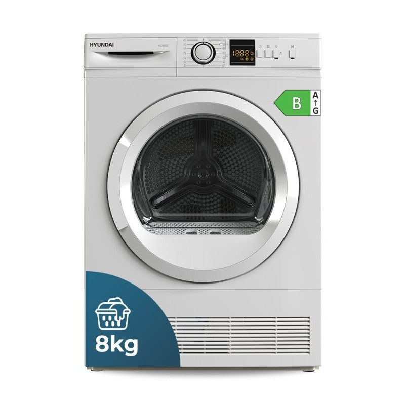 Hyundai HSC800BD secadora Independiente Carga frontal 8 kg Blanco