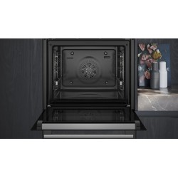 Siemens iQ300 HQ574AER3 horno 71 L Negro, Acero inoxidable