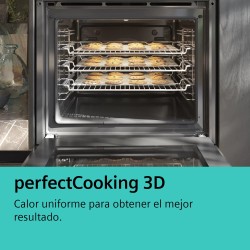 Siemens iQ300 HQ574AER3 horno 71 L Negro, Acero inoxidable