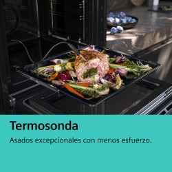 Siemens iQ500 HB578GFS7 horno 71 L Negro, Acero inoxidable
