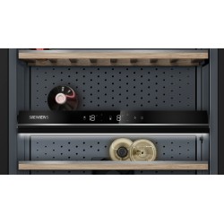 Siemens iQ500 KW36KATGA enfriador de vino Nevera de vino Independiente Gris 199 botella(s)