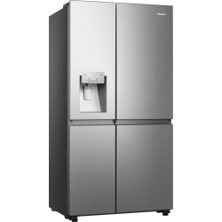 Hisense RS818N4TIC nevera puerta lado a lado Independiente 632 L Acero inoxidable