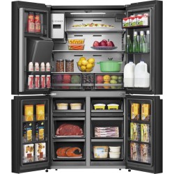 Hisense RQ760N4IFE nevera puerta lado a lado Independiente 577 L Negro
