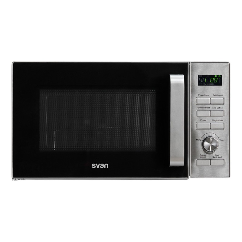 SVAN SMWC23900DGN microondas Negro, Acero inoxidable Microondas con grill Encimera 23 L 900 W