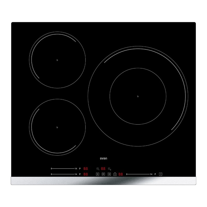 SVAN SI3601SB32 hobs Negro Integrado 59 cm Con placa de inducción 3 zona(s)