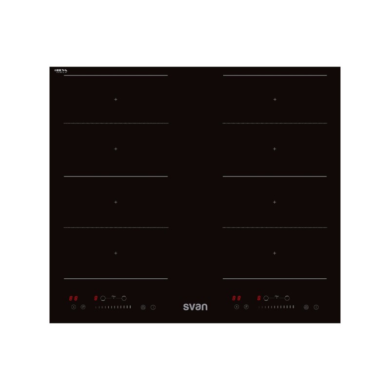 SVAN SVI623FZ hobs Negro Integrado 59 cm Con placa de inducción 4 zona(s)