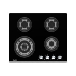 SVAN SGW4600N hobs Negro Integrado 60 cm Encimera de gas 4 zona(s)