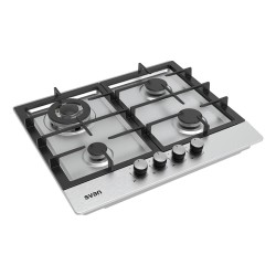 SVAN SGW4600X hobs Acero inoxidable Integrado 59.5 cm Encimera de gas 4 zona(s)