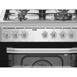SVAN SKMW4600X cocina Cocina independiente Eléctrico Encimera de gas Acero inoxidable