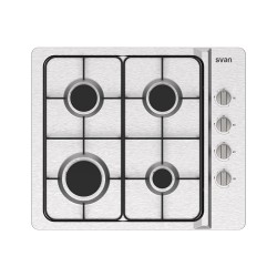 SVAN SG4600X hobs Acero inoxidable Integrado 60 cm Encimera de gas 4 zona(s)