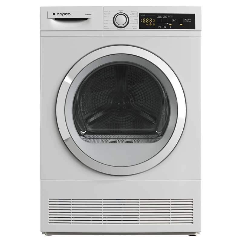 Aspes ASC800BD secadora Independiente Carga frontal 8 kg Blanco