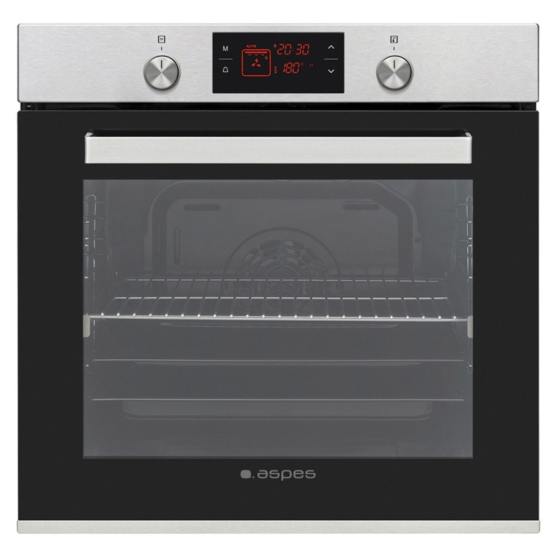 Aspes AHM10800DCX horno 78 L 3100 W Negro, Acero inoxidable