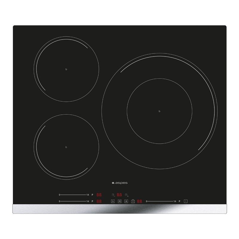 Aspes AI3601SB32 hobs Negro Integrado 59 cm Con placa de inducción 3 zona(s)