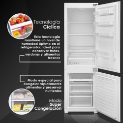 Aspes ACI1775500E nevera y congelador Independiente 251 L Blanco