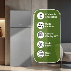 Aspes AF183700ENFX nevera y congelador Independiente 435 L Acero inoxidable