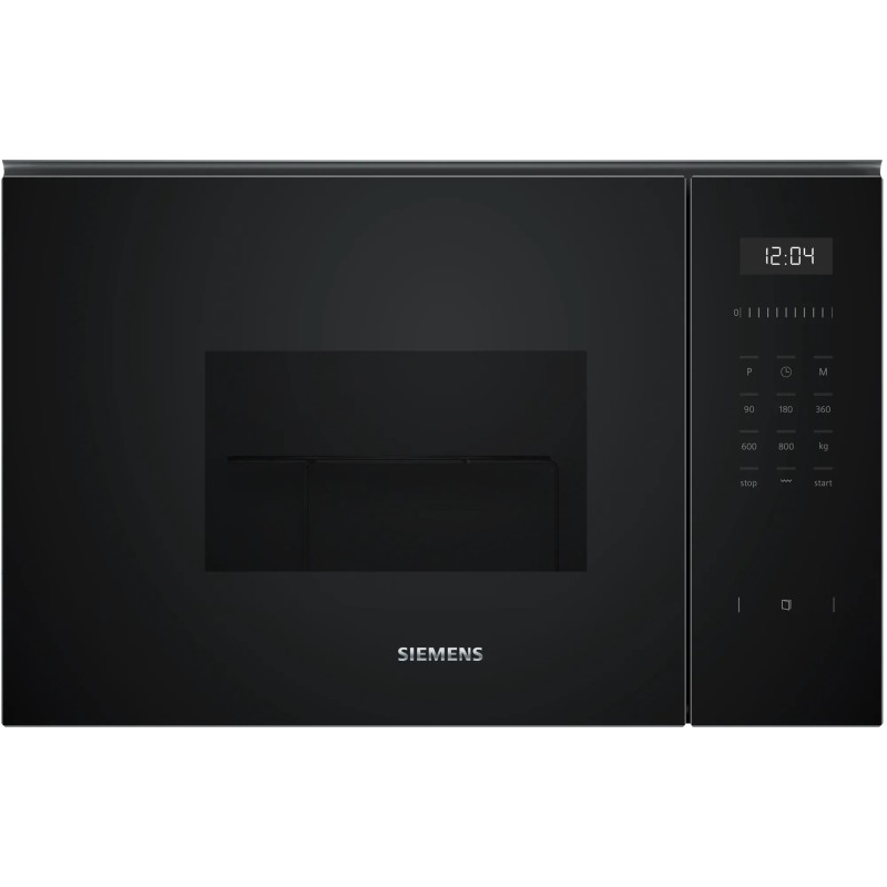 Siemens iQ500 BE525LMB1 microondas Negro Microondas con grill Integrado 20 L 800 W