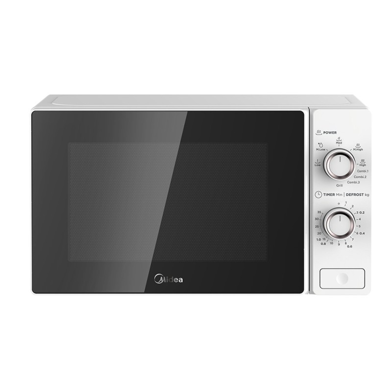 Midea MCM208GMSP microondas Negro, Plata Microondas con grill Encimera 20 L 700 W