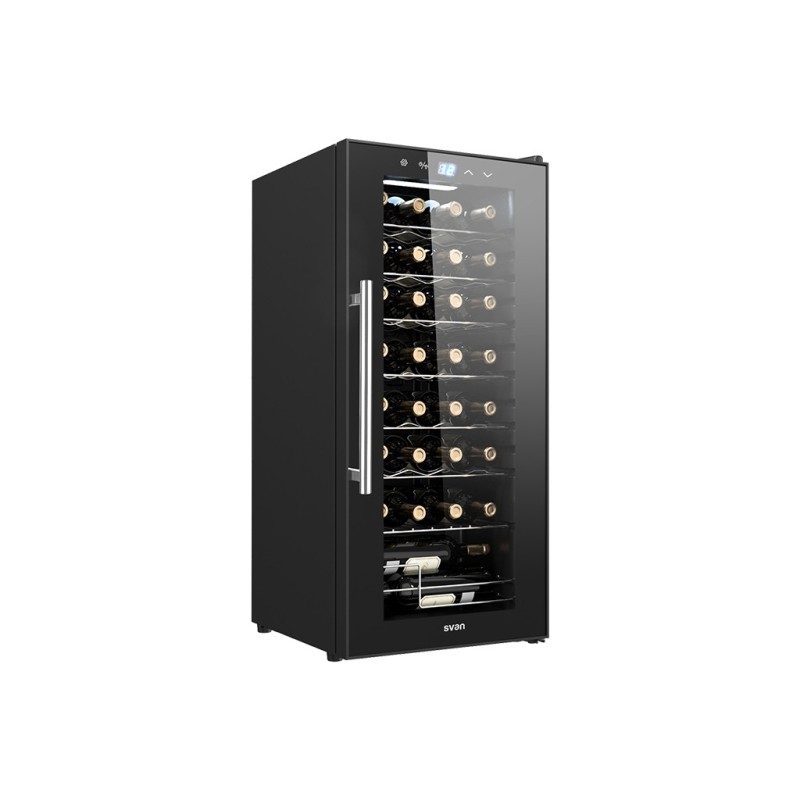 SVAN SVN3200S enfriador de vino Nevera de vino termoeléctrico Independiente Negro 32 botella(s)