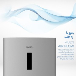 SVAN SC185601ENFDX nevera y congelador Independiente 290 L Acero inoxidable
