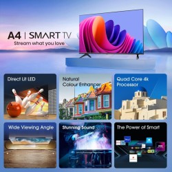 Hisense 40A4N 101,6 cm (40") Full HD Smart TV Wifi Negro 200 cd   m²