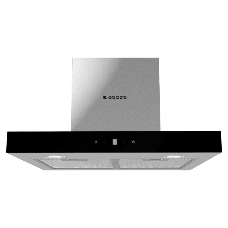 Aspes ACPT600AN campana De pared Negro, Acero inoxidable 800 m³ h