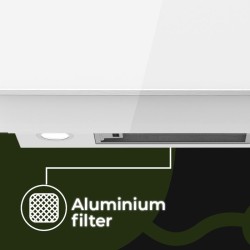 Aspes ACPD600A3IB campana De pared Blanco 650 m³ h