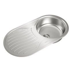 Teka DR 80 1C 1E Lavabo sobre-encimera Ovalado Acero inoxidable