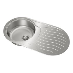 Teka DR 80 1C 1E Lavabo sobre-encimera Ovalado Acero inoxidable