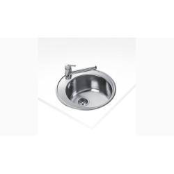 Teka Centroval Lavabo sobre-encimera Círculo Acero inoxidable