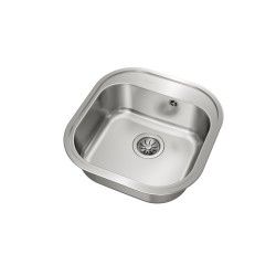 Teka Stylo 1C Lavabo sobre-encimera Plaza Acero inoxidable