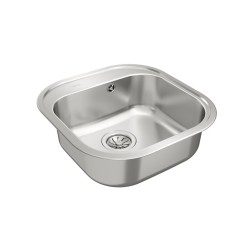 Teka Stylo 1C Lavabo sobre-encimera Plaza Acero inoxidable