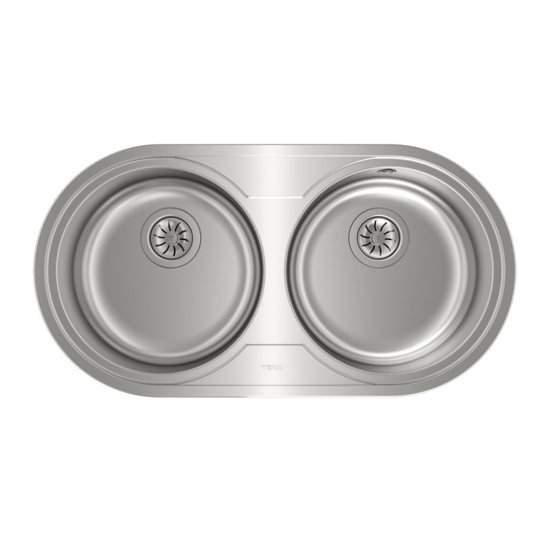 Teka DR 80 2C Fregadero empotrado Ovalado Acero inoxidable