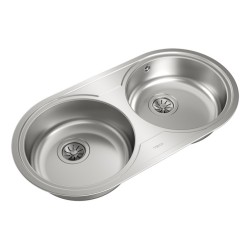 Teka DR 80 2C Fregadero empotrado Ovalado Acero inoxidable