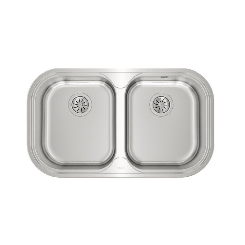 Teka Stylo 2C Lavabo sobre-encimera Rectangular Acero inoxidable