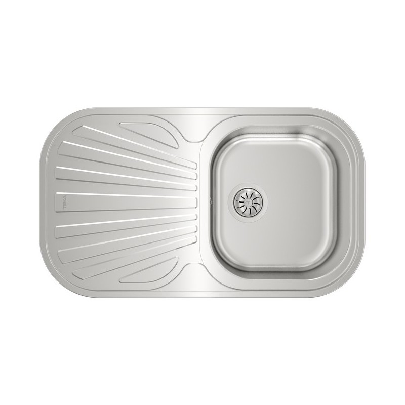 Teka Stylo 1C 1E Lavabo sobre-encimera Rectangular Acero inoxidable