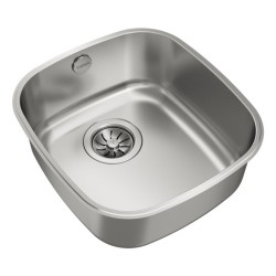 Teka BE 34.37 Fregadero encastrado bajo encimera Rectangular Acero inoxidable