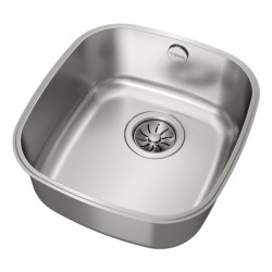 Teka BE 34.37 Fregadero encastrado bajo encimera Rectangular Acero inoxidable